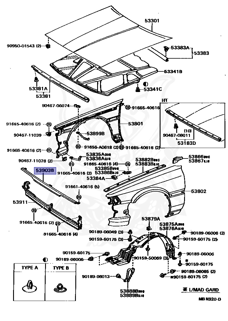 53903-32060 - Toyota - Panel Sub-assy, Front End - Nengun