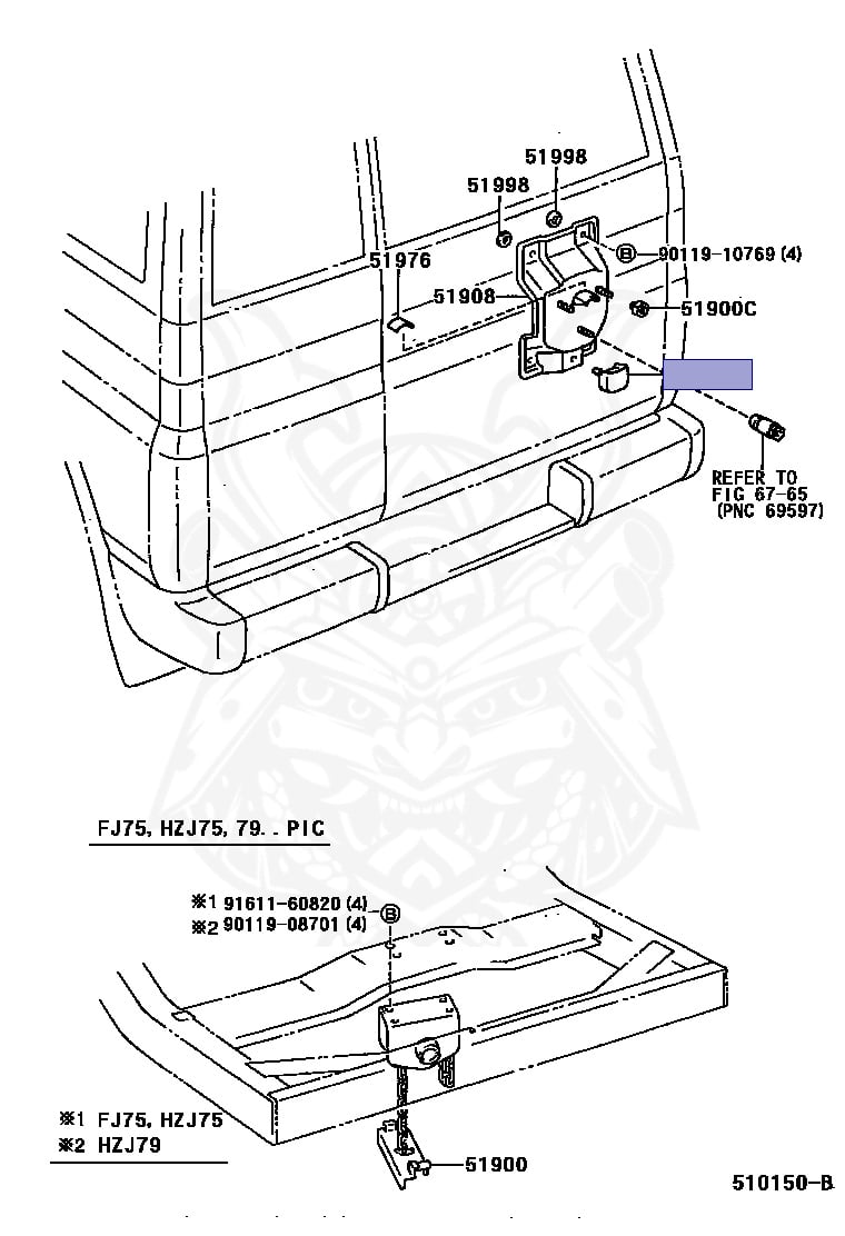 51933-90K01 - Toyota - Stopper, Spare Wheel - Nengun Performance