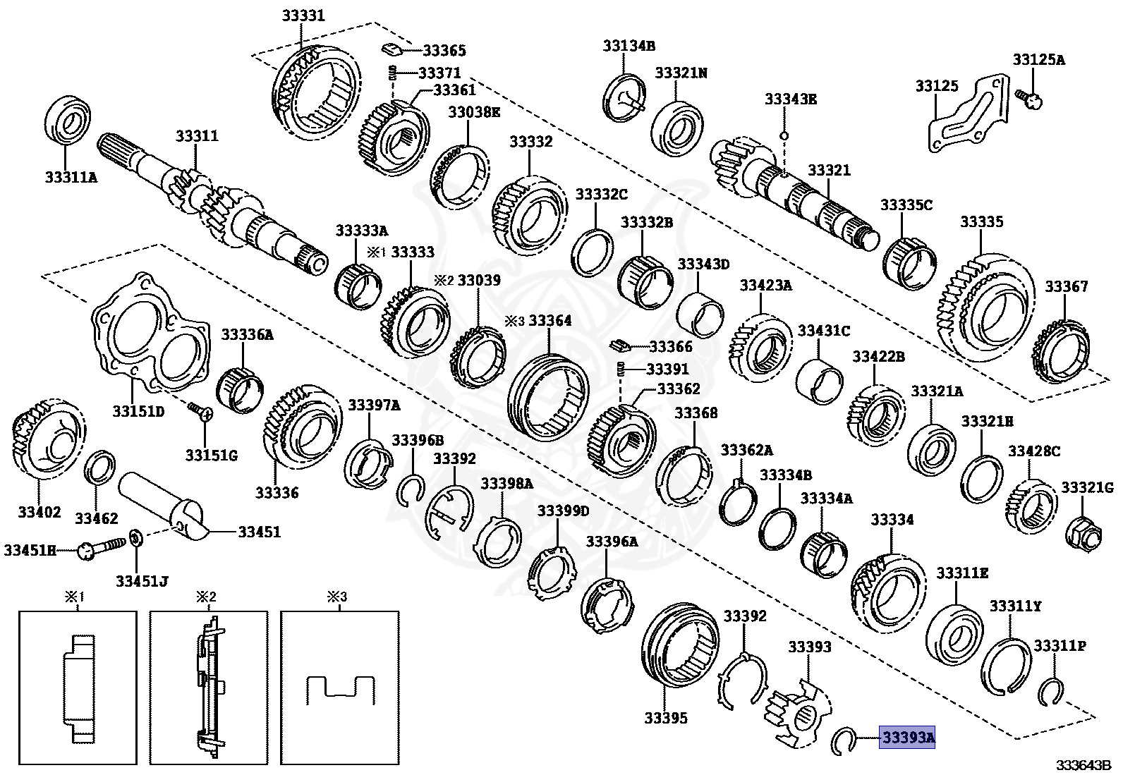 90520-27061 - Toyota - Ring, Shaft Snap (for Transmission Clutch