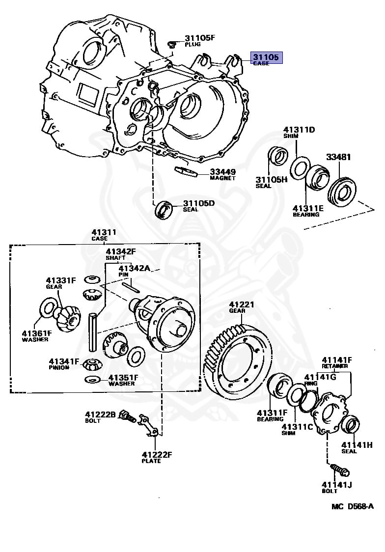 Ｚ． 31105-32020 - Toyota - Case, Transaxle - Nengun Performance