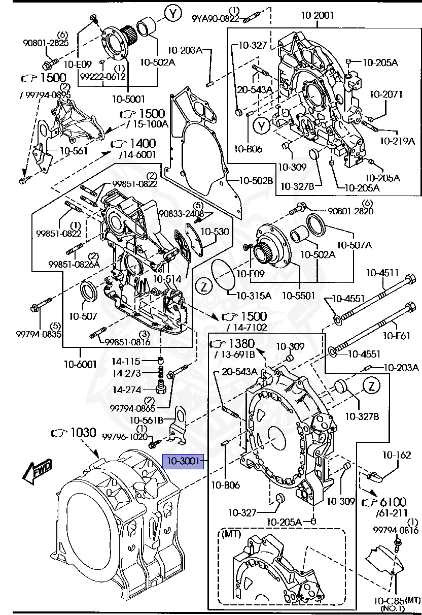 N3H1-10-C50 - Mazda - Rear Housing - Nengun Performance
