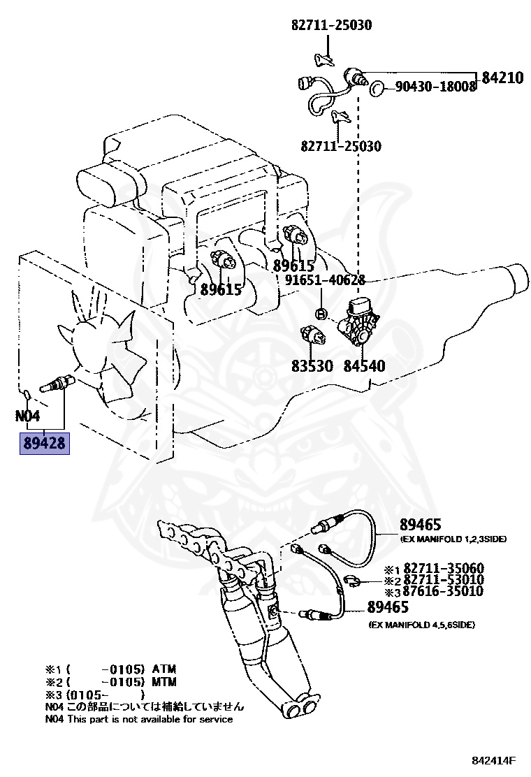 89428-20110 - Toyota - Switch, Temperature Detect, No.2 - Nengun