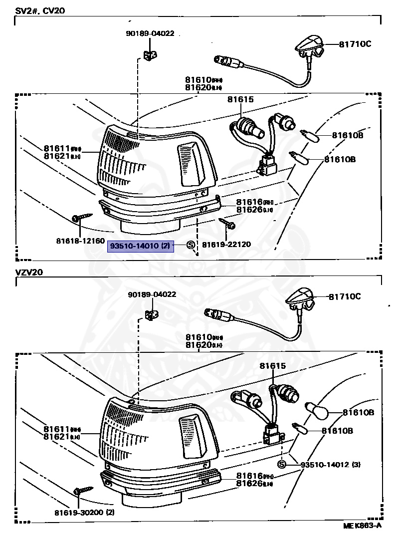 93510-14010 - Toyota - Screw - Nengun Performance