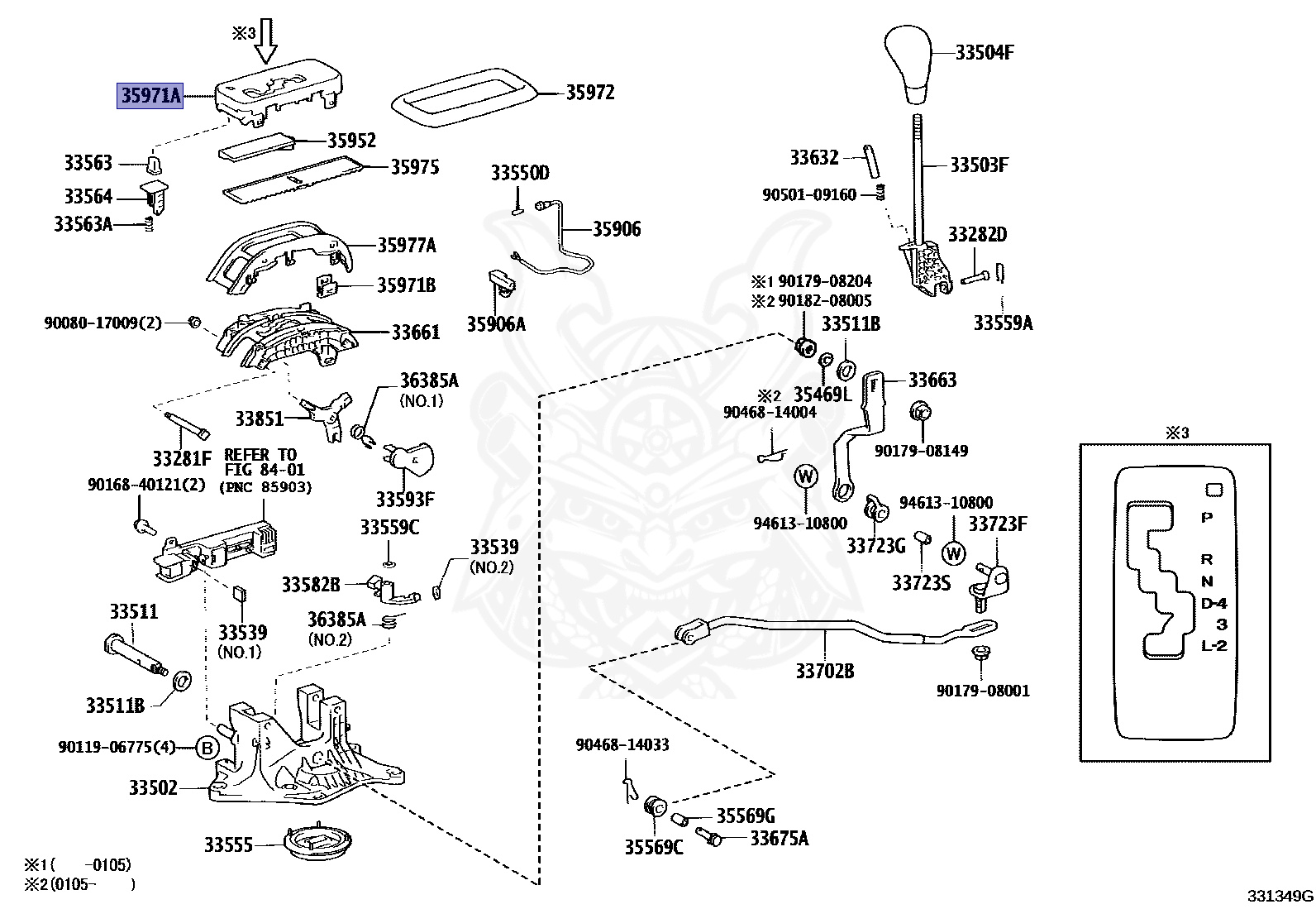 35971-50040 - Toyota - Housing, Position Indicator, Upper - Nengun