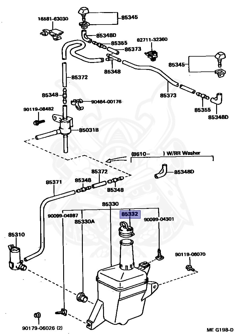 85332-20441 - Toyota - Cap Assy, Windshield Washer - Nengun