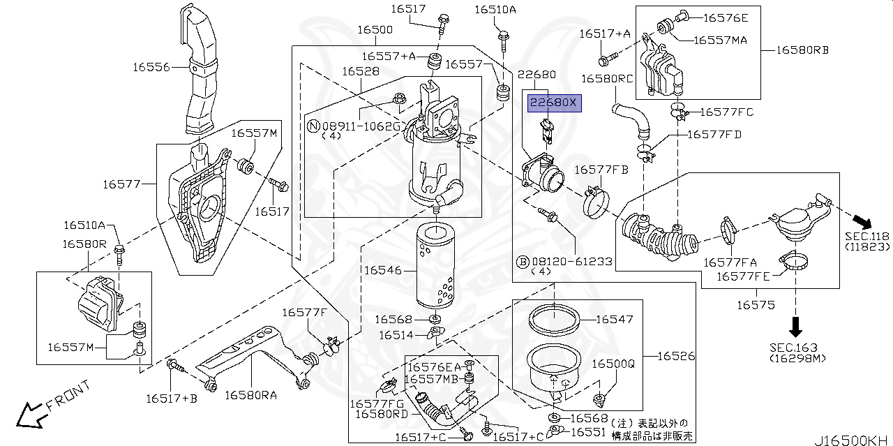 Débitmètre D'Air (Capteur MAF) Référence NTY 22680-4M511 - Compatible Nissan, Renault ? - Neuf France