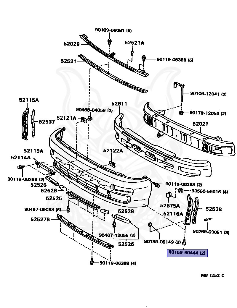 J!n' 90159-60444 - Toyota - Screw - Nengun Performance