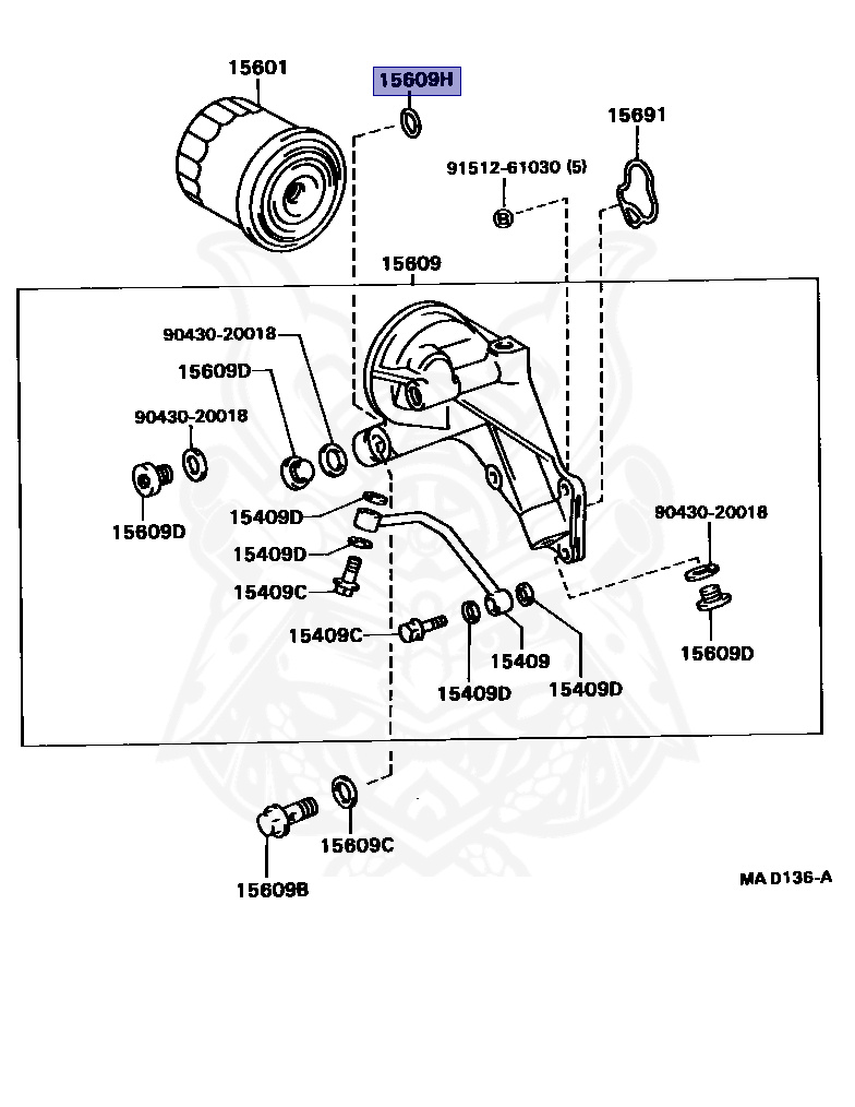 Ｏ 90301-22004 - Toyota - O-Ring (for Oil Cooler) - Nengun