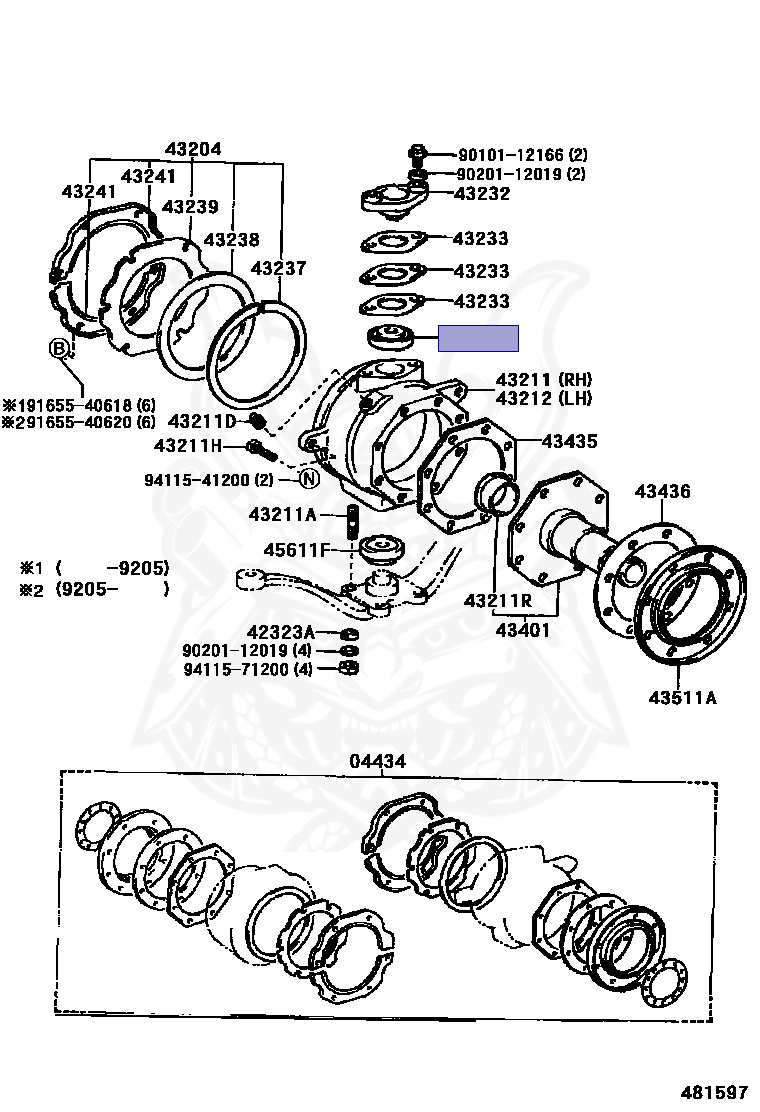 90366-20003 - Toyota - Bearing (for Steering Knuckle Arm) - Nengun