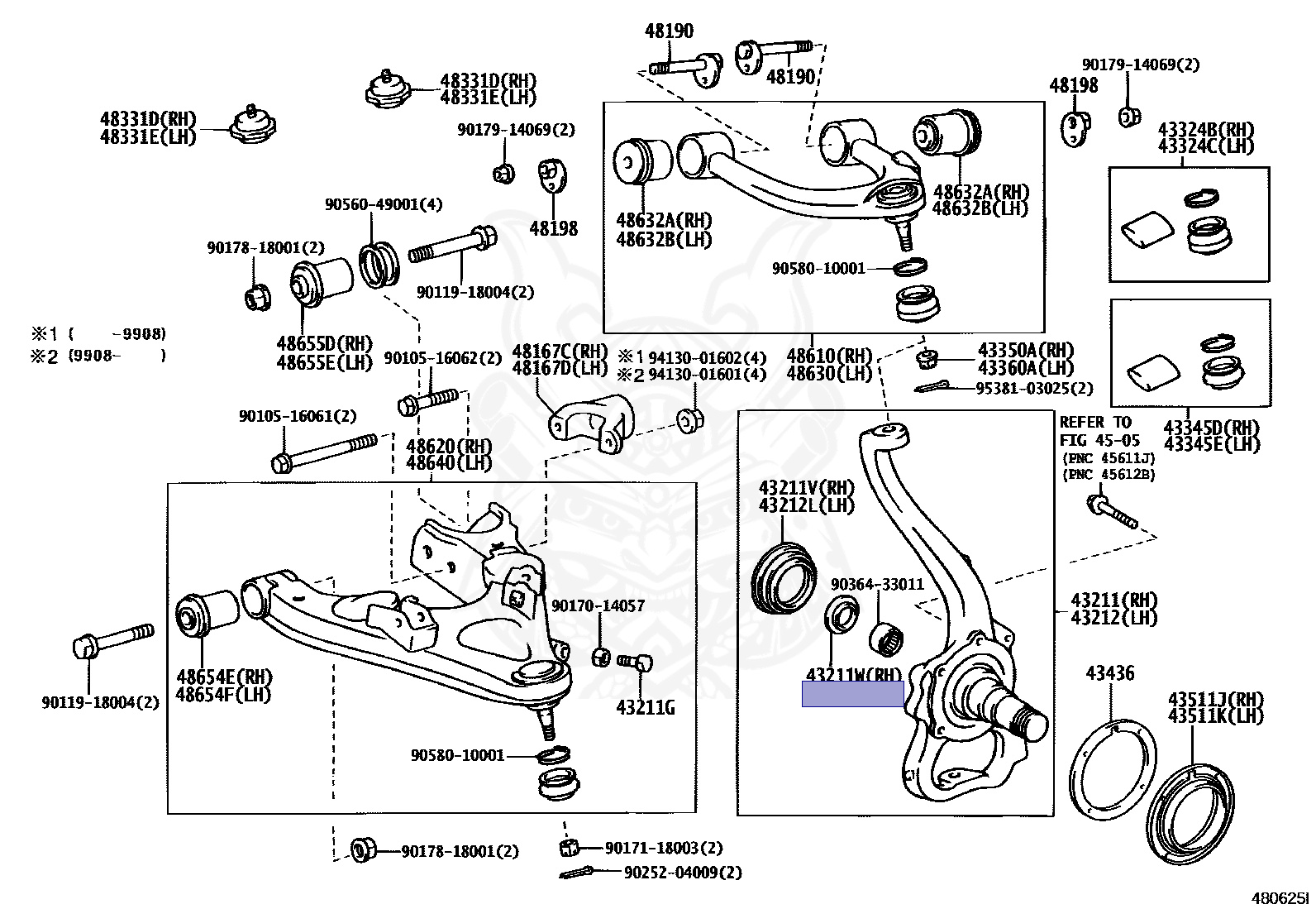 【ken】 90381-35001 - Toyota - Bush (for Steering Knuckle) - Nengun