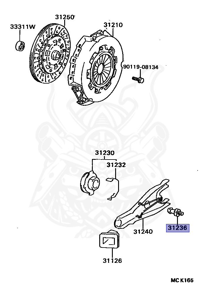 31236-35030 - Toyota - Support, Release Fork - Nengun Performance