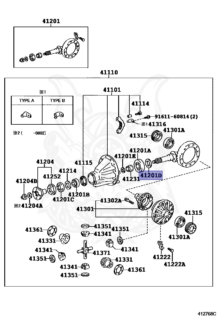 90564-40004 - Toyota - Washer, Plate (for Rear Differential Drive
