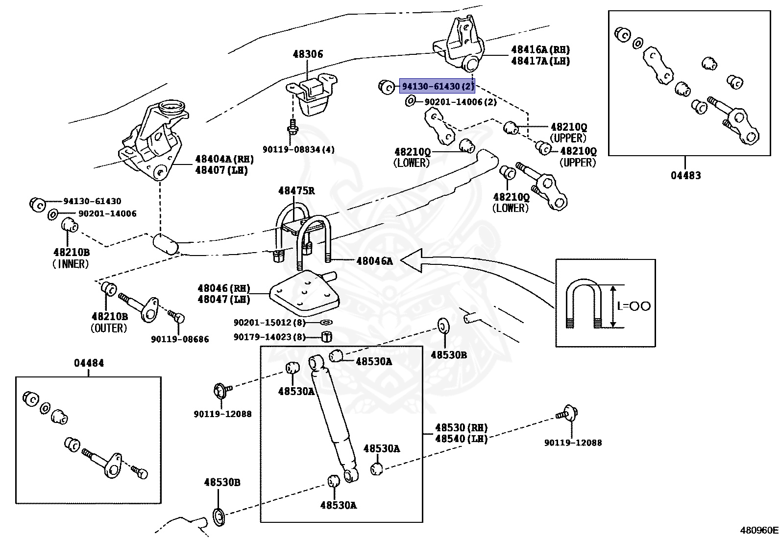 94130-61430 - Toyota - Nut - Nengun Performance