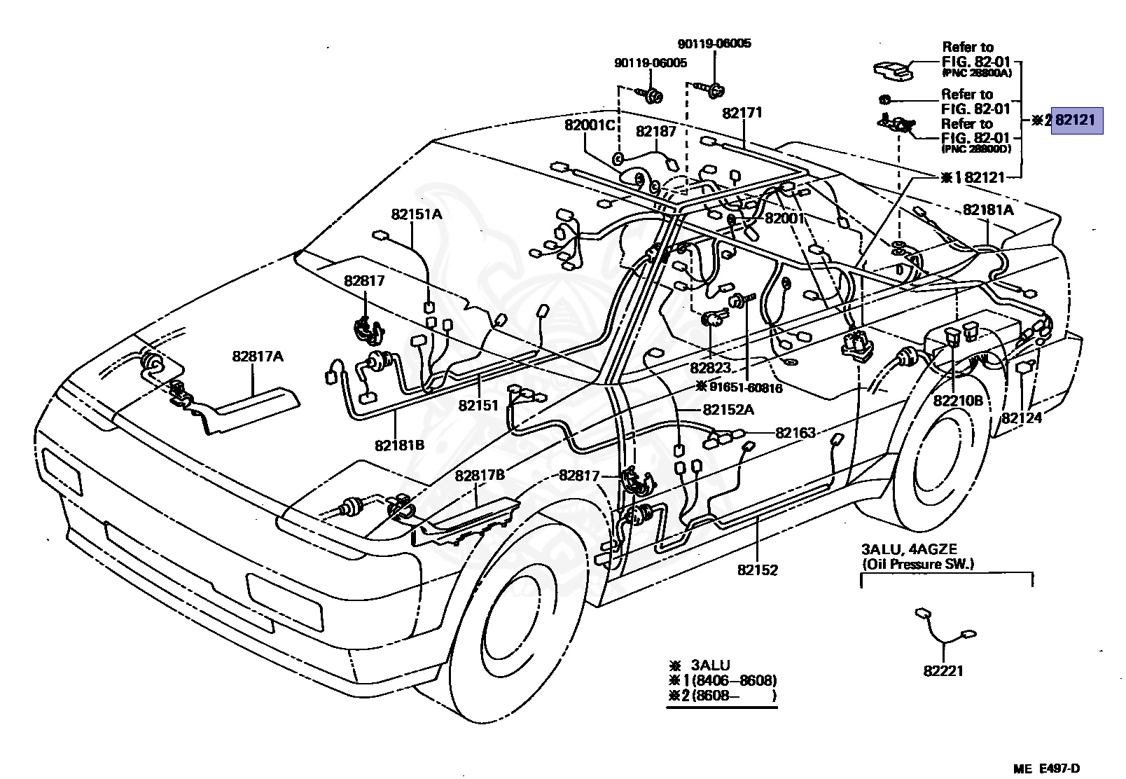 82121-17112 - Toyota - ENGINE WIRING HARNESS - Nengun Performance