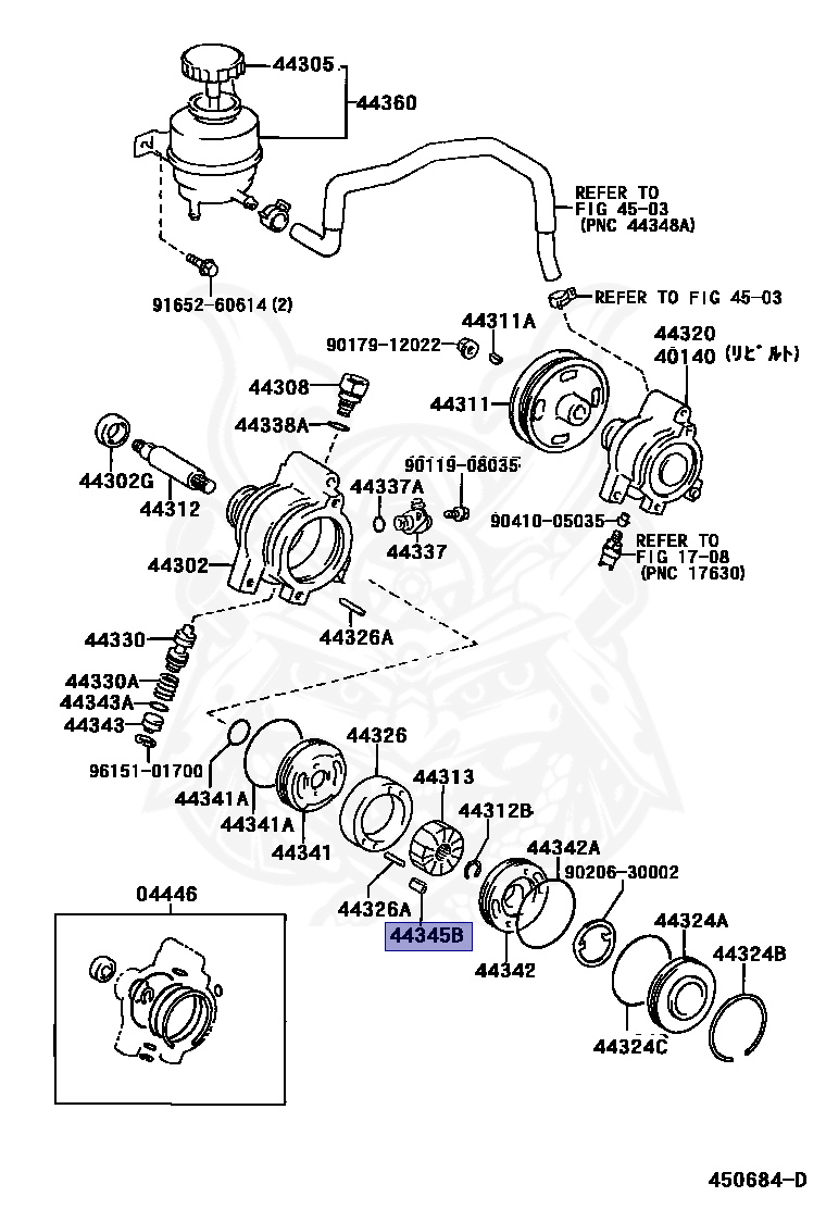 44345-12050 - Toyota - VANE PUMP PLATE - Nengun Performance