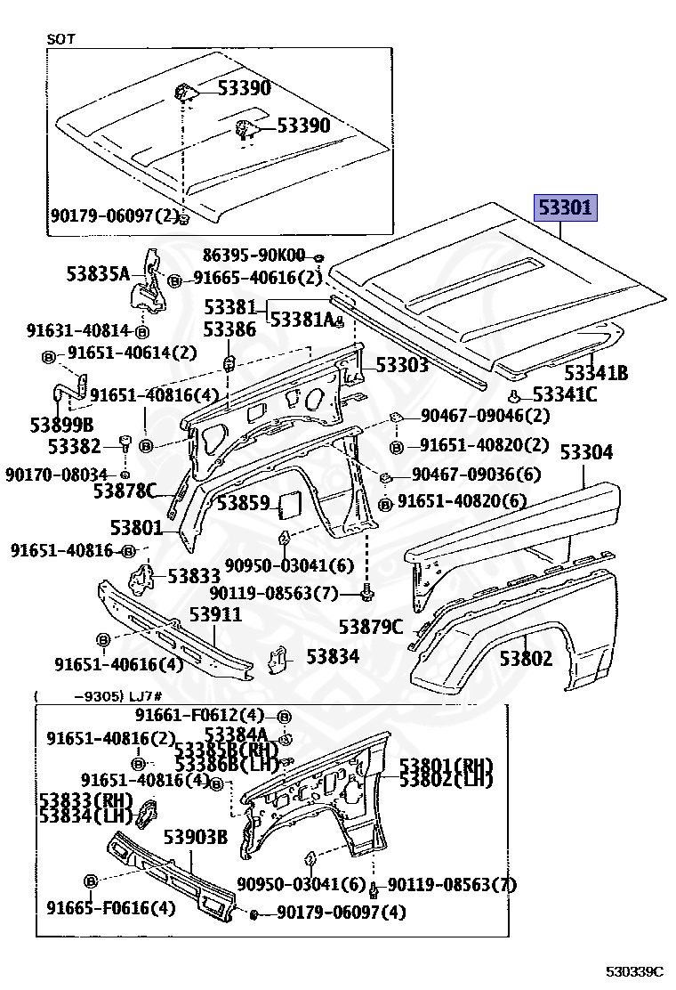 53301-60151 - Toyota - Hood Sub-assy - Nengun Performance