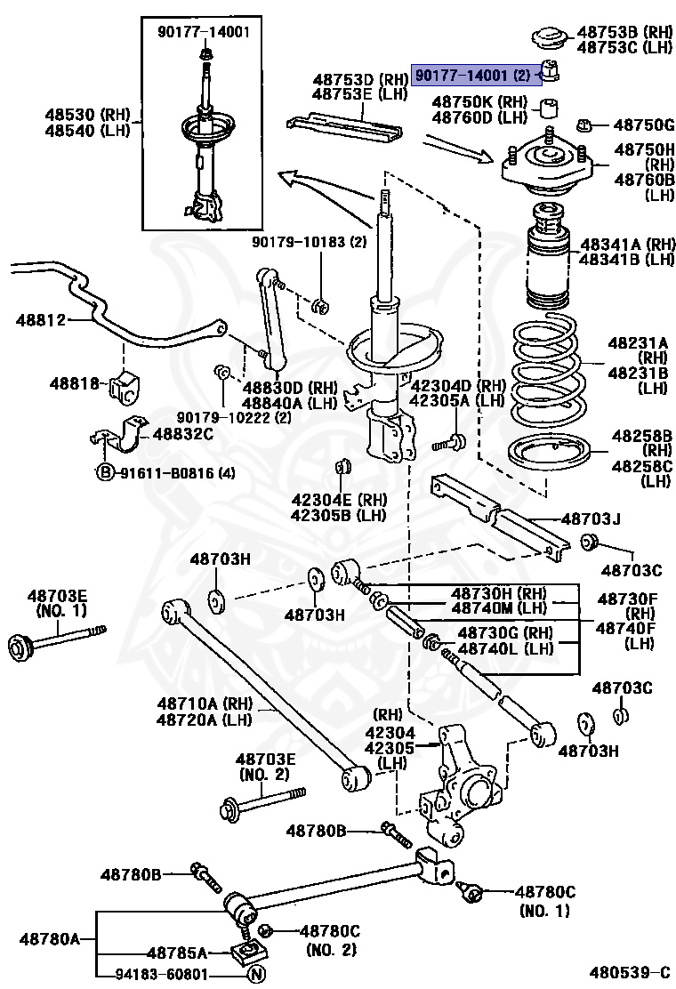 90177-14001 - Toyota - Nut - Nengun Performance