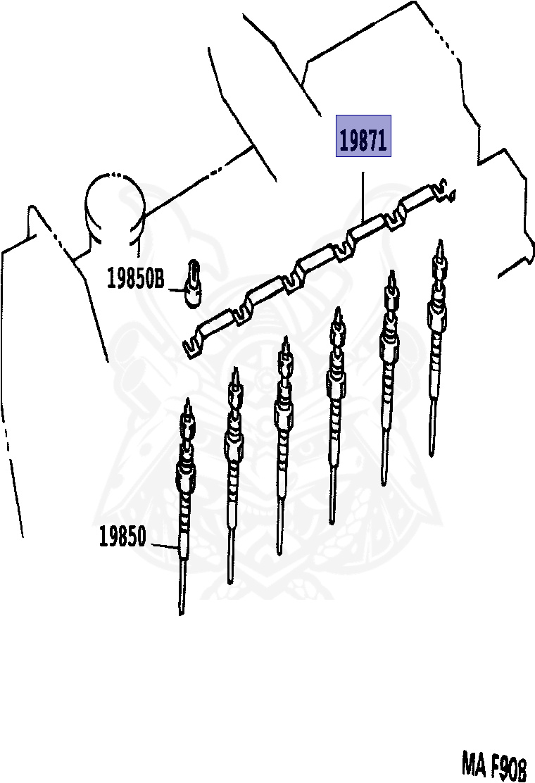 19871-17010 - Toyota - Glow Plug Connector, No.1 - Nengun Performance