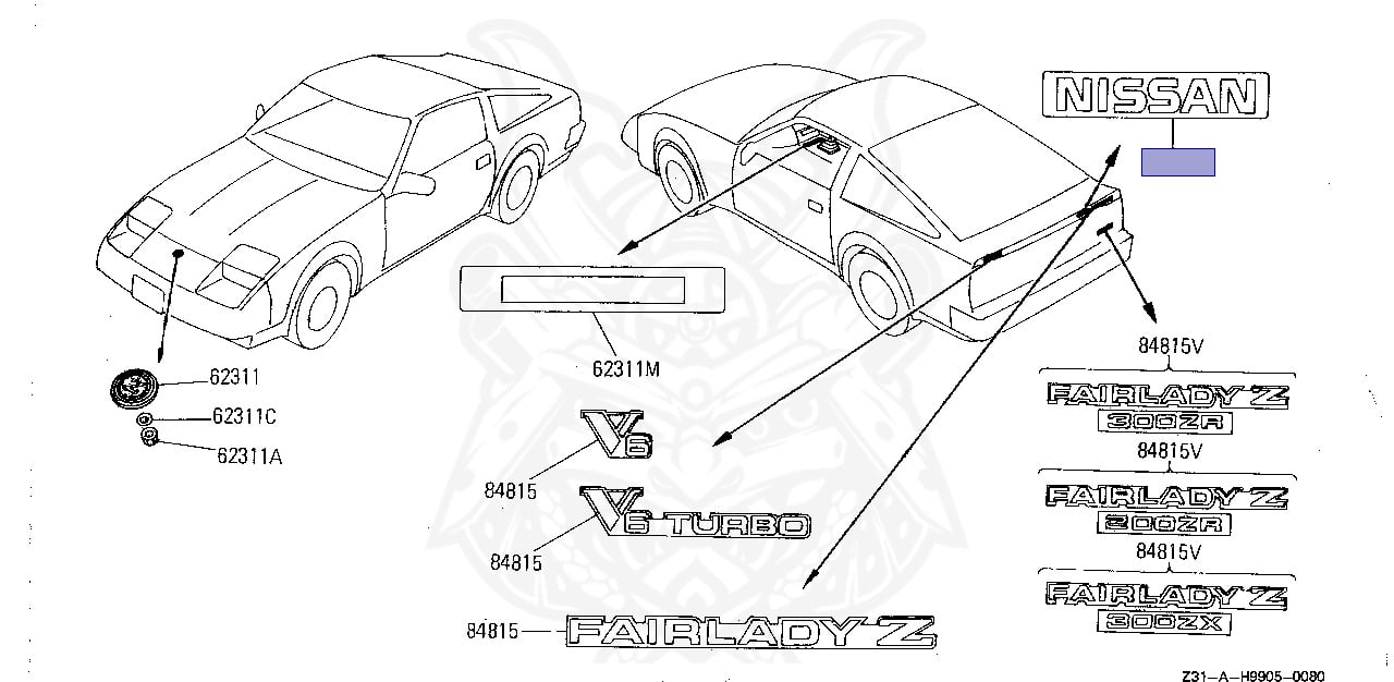 90881-01P00 - Nissan - Emblem - Nengun Performance