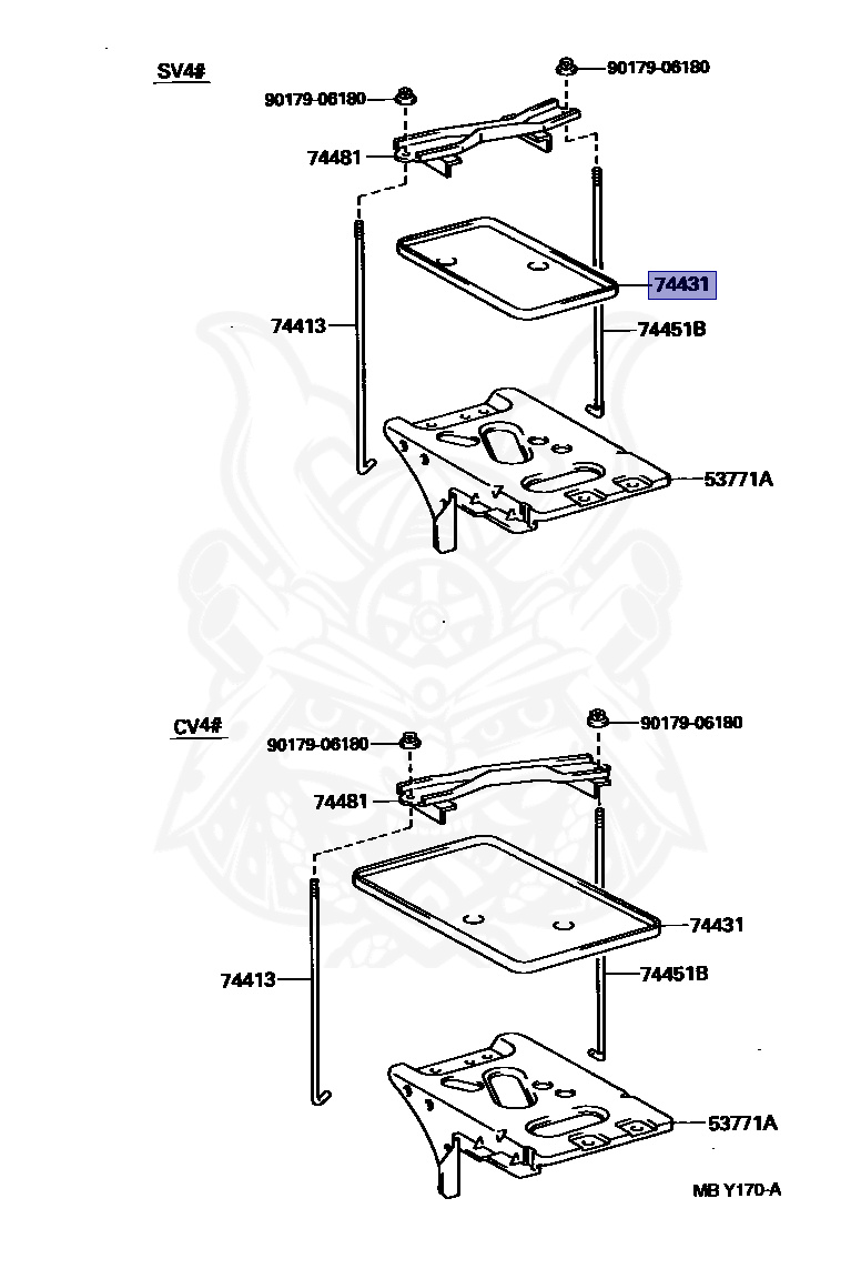 はに 74431-14020 - Toyota - Tray, Battery - Nengun Performance