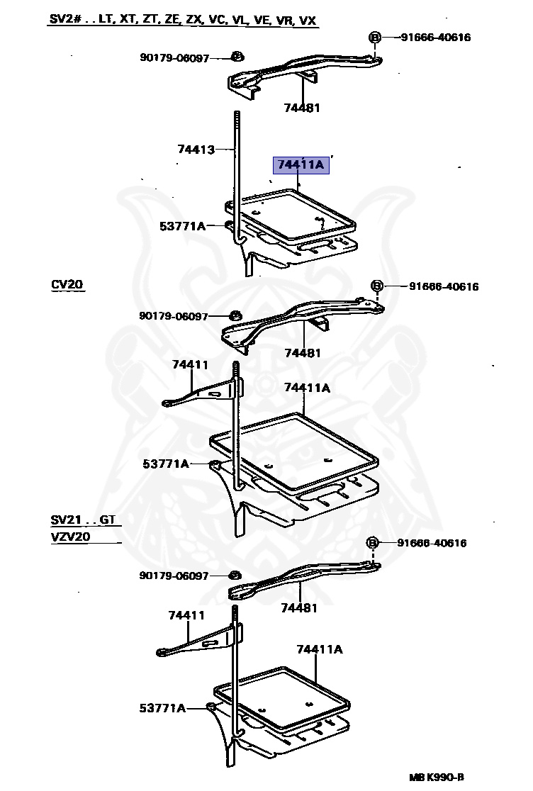 74431-14030 - Toyota - Tray, Battery - Nengun Performance