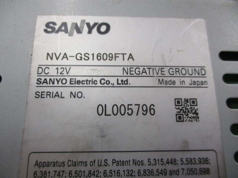 Sanyo - SD memory navigation system (NVA-GS1609FTA) - Nengun 