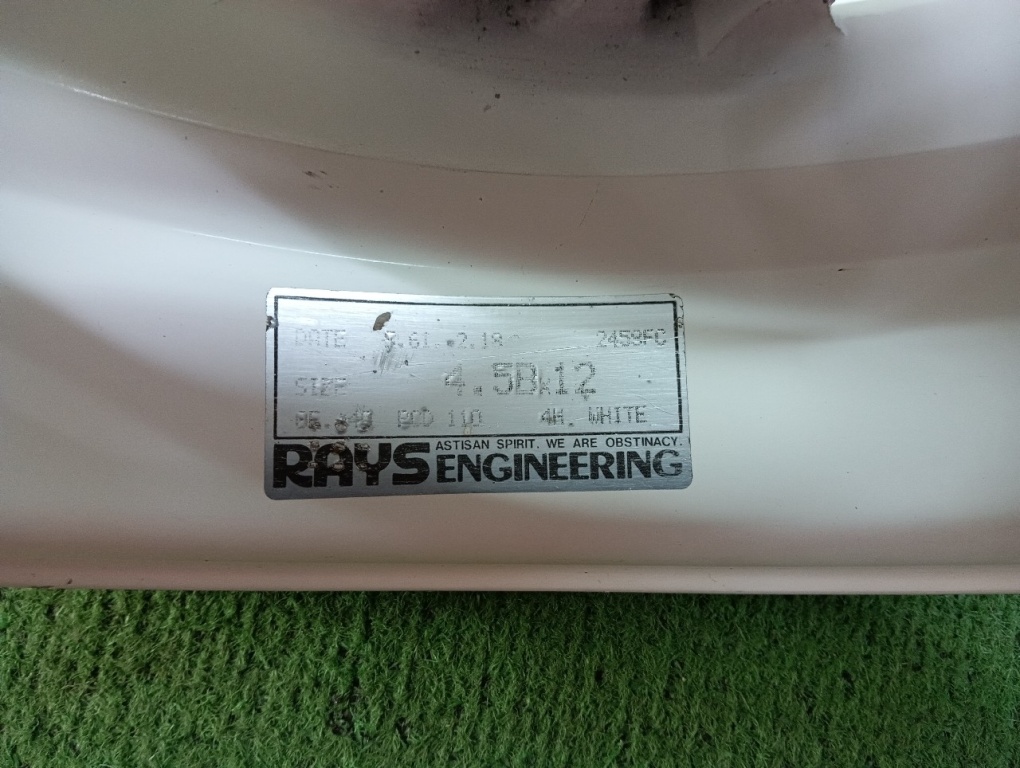 ヴィンテージ★4本セット★RAYS SUPER VOLK 15×6.5J 4穴PCD114.3 ET+18　当時モノ　　ホイール