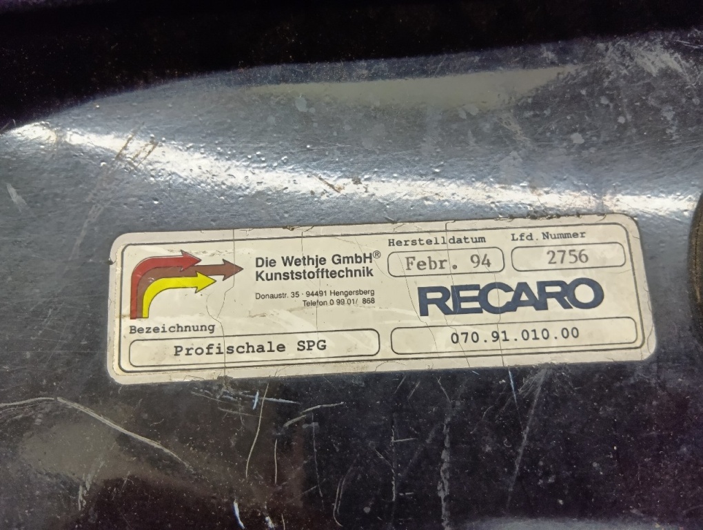 Recaro - Poor condition! Full bucket seat (SP-G)