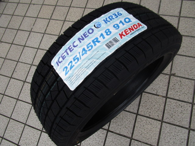 送料無料 225/45R18 91Q (KENDA) KR36 ICETEC NEO 4本 B.8 タイヤ
