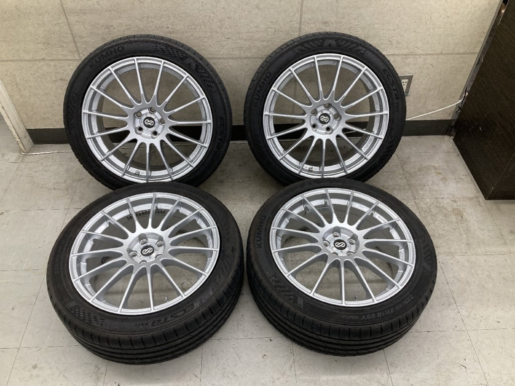 ENKEI RS05 18x7.5J +50 5H PCD100 ア ルミ4本 ENKEI - RS05/KUMHO 18-inch wheel set of 4 - Nengun Performance