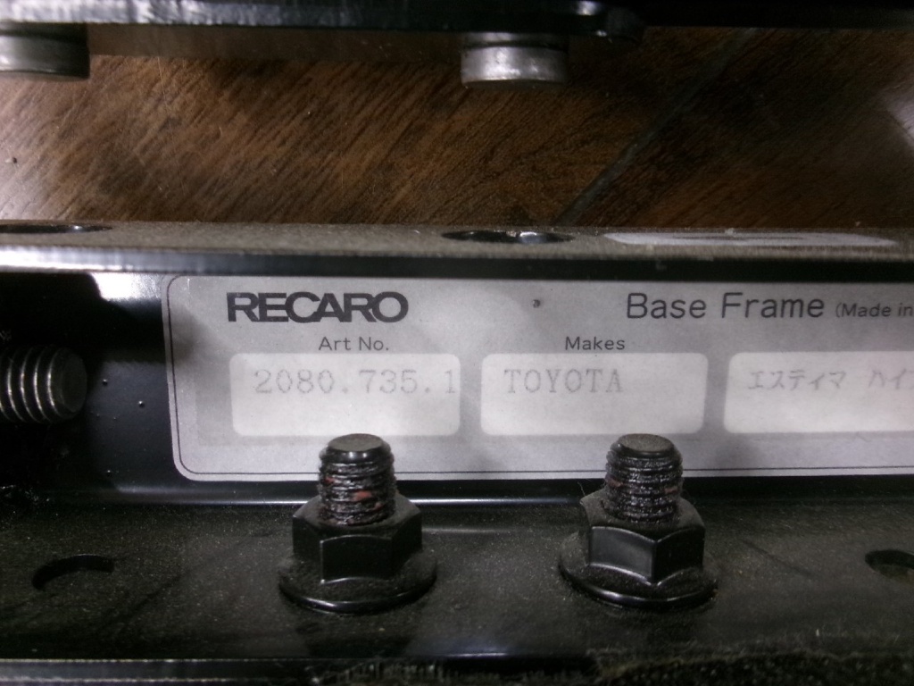 Recaro - Used Recaro seat rails (left and right set) for Estima HV