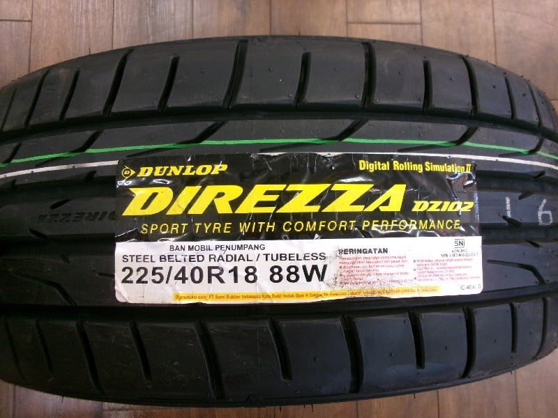 Dunlop - New tires DZ102 (225/40R18) - Nengun Performance