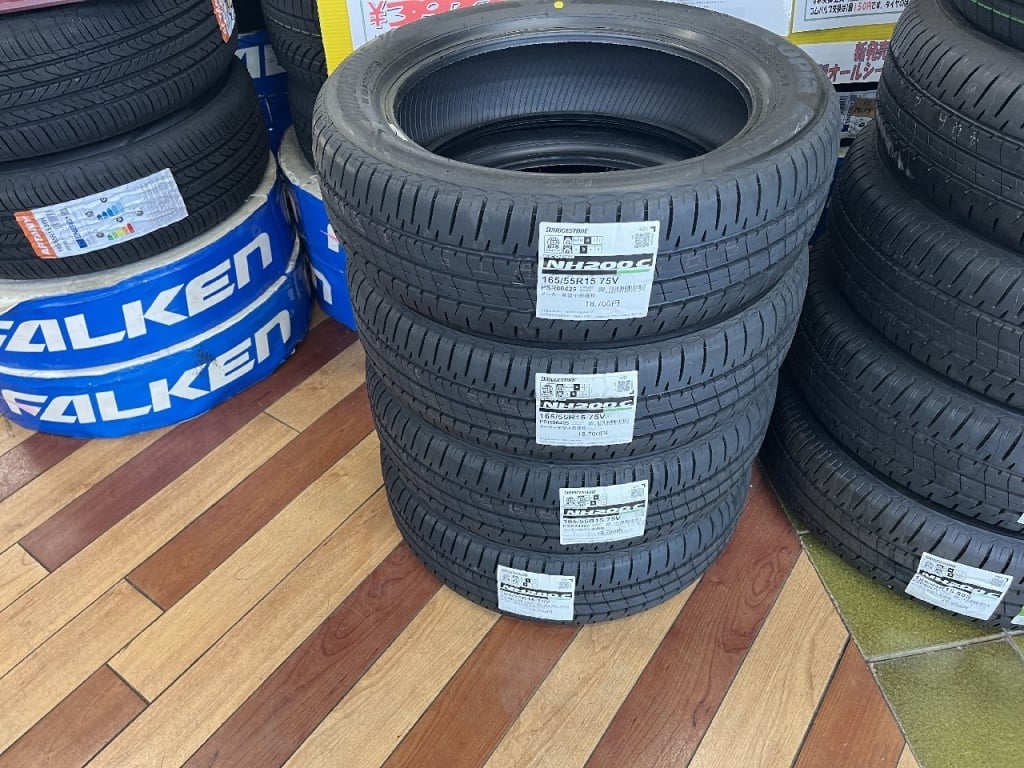 Bridgestone - Four unused NH200C tires (155/55R15)