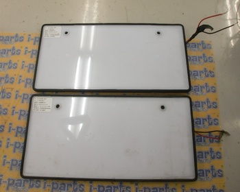 Unknown - Others - Damaged, illuminated number plate frame, set of 2