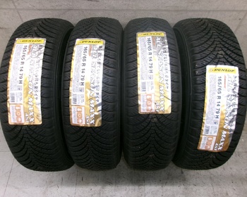 Dunlop - 4 unused all-season tires (165/65R14)
