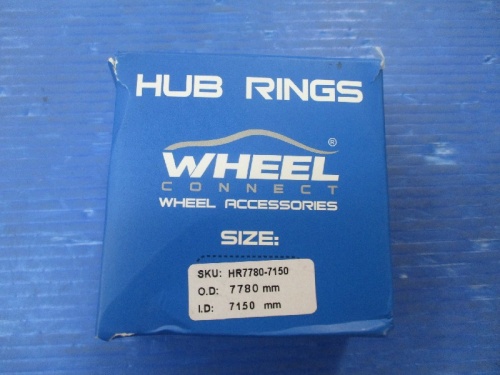 Unknown - Wheel Connect - Set of 4 unused hub rings (77.8 to 71.5 mm)