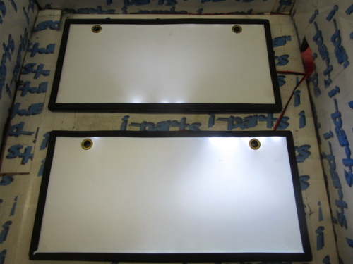 Unknown - LED illuminated license plate front and rear set