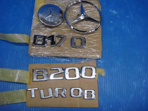 Mercedes Benz - Genuine Mercedes emblem (B class, etc.) set of 5