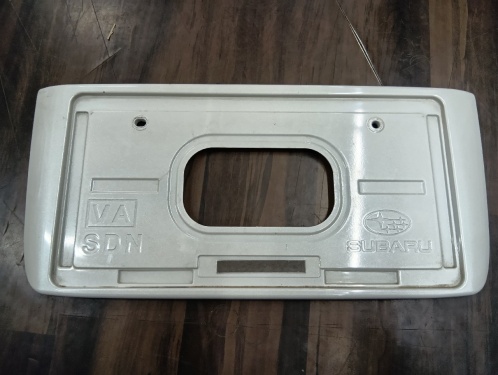 Subaru - Used! Subaru genuine rear license plate frame (white)