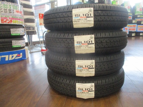 Bridgestone - 4 unused SL101 tires (155/80R13)