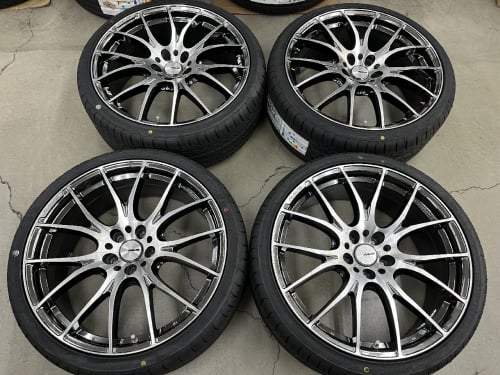 RAYS - Homura 2x7 / Brand new 20-inch tires, set of 4 - Nengun