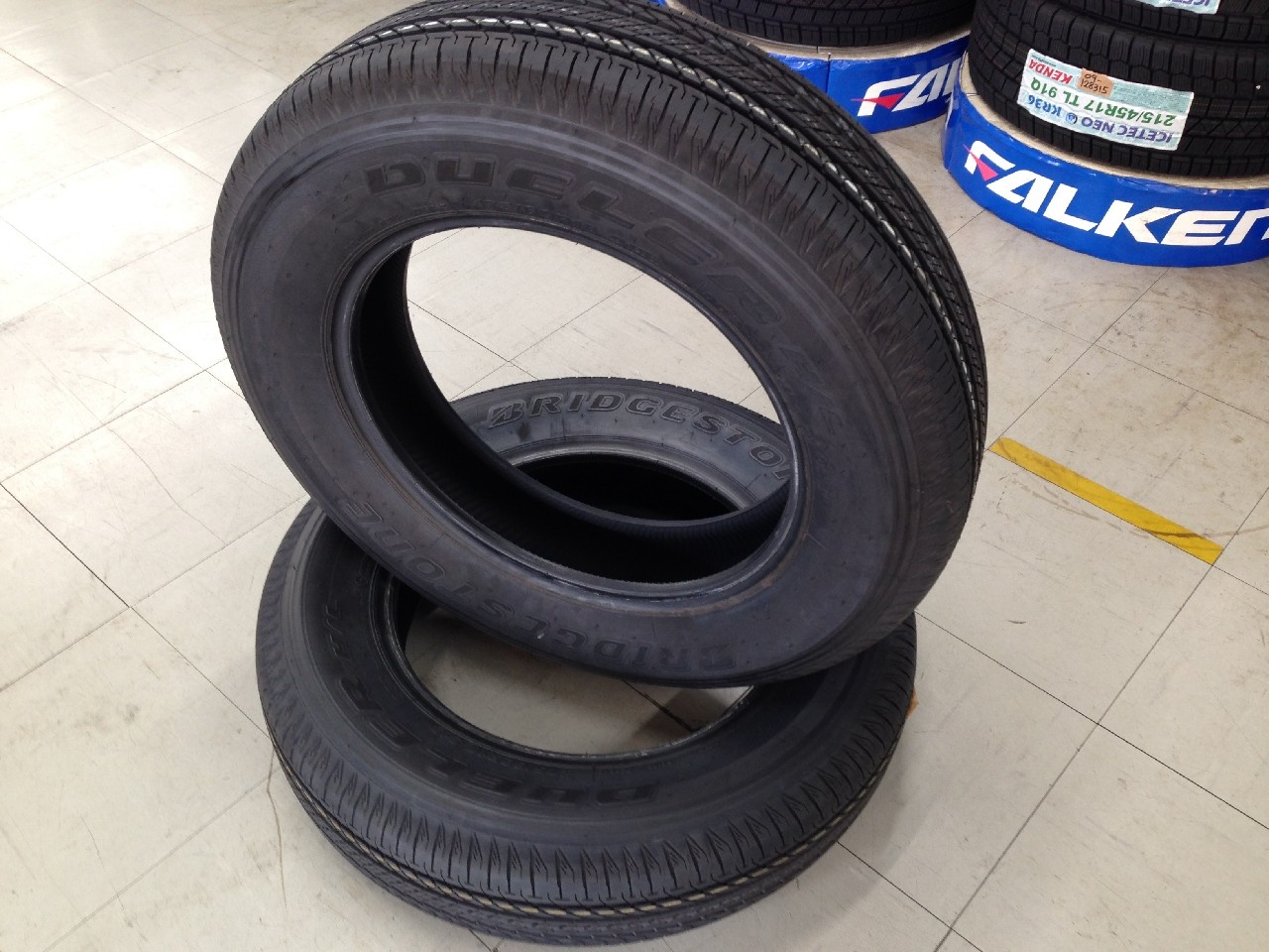 Bridgestone - Used tires (175/80R16), approximately 7mm tread