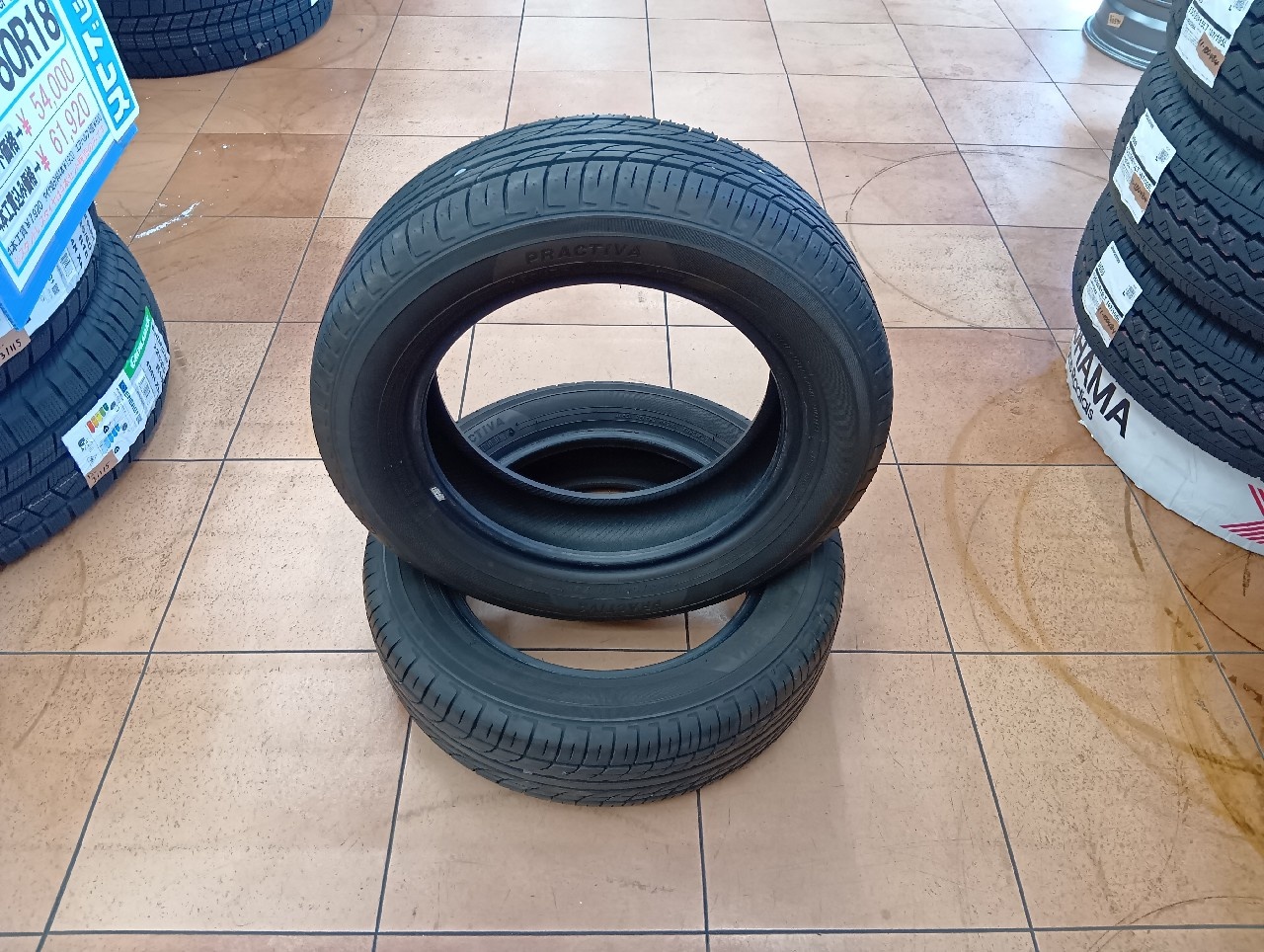 Yokohama - Used tires (155/65R13) 6mm x 2 - Nengun Performance